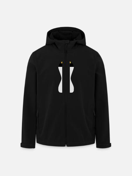 biberon - Veste softshell homme en polyester recyclé Stanley/Stella - noir