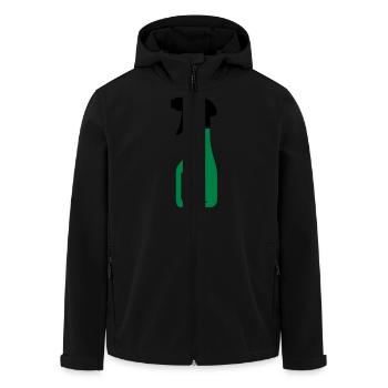 Sprühflasche - Recycelte Männer Softshell-Jacke von Stanley/Stella - Schwarz - Vorne - AI Model Male 185 light (185cm)