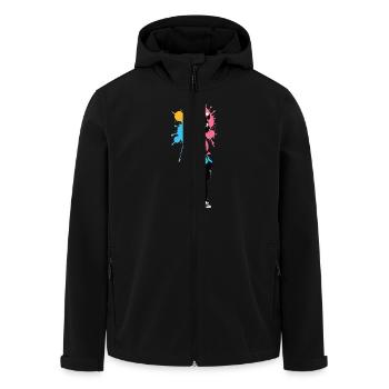 Street Art Fille 232346 - Veste softshell homme en polyester recyclé Stanley/Stella - noir - Devant - AI Model Male 185 light (185cm)