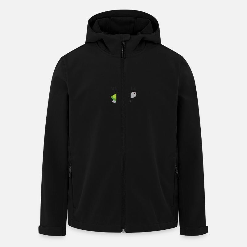 Turtle - Recycelte Männer Softshell-Jacke von Stanley/Stella - Schwarz