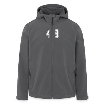 49 - Recycelte Männer Softshell-Jacke von Stanley/Stella - Anthrazit - Vorne - AI Model Male 185 light (185cm)