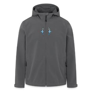 Schneeflocke - Recycelte Männer Softshell-Jacke von Stanley/Stella - Schwarz - Vorne - AI Model Male 185 light (185cm)