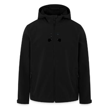 Panic Fish - Men’s Recycled Softshell Jacket by Stanley/Stella - black - Front - AI Model Male 185 light (185cm)