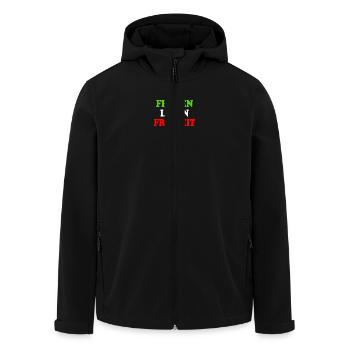 Frauen leben freiheit - Recycelte Männer Softshell-Jacke von Stanley/Stella - Schwarz - Vorne - AI Model Male 185 light (185cm)