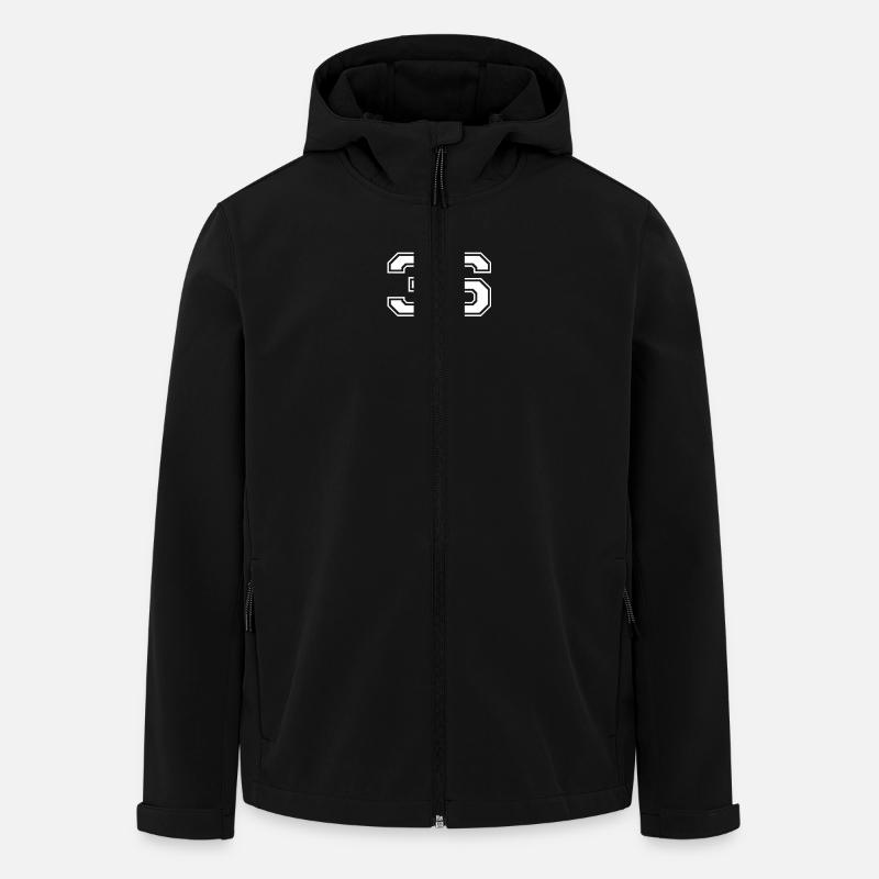 36 - Recycelte Männer Softshell-Jacke von Stanley/Stella - Schwarz