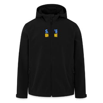 Save ukraine - Veste softshell homme en polyester recyclé Stanley/Stella - noir - Devant - AI Model Male 185 light (185cm)