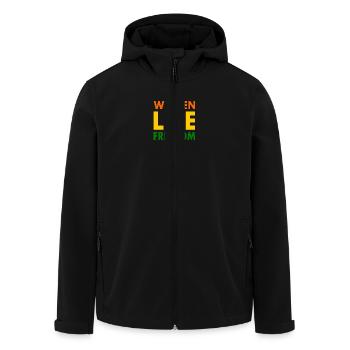 Women life freedom - Veste softshell homme en polyester recyclé Stanley/Stella - noir - Devant - AI Model Male 185 light (185cm)
