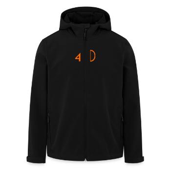 40 JAHRE,40. JUBILÄUM,40 JUBILÄUM,40 - Recycelte Männer Softshell-Jacke von Stanley/Stella - Schwarz - Vorne - AI Model Male 185 light (185cm)