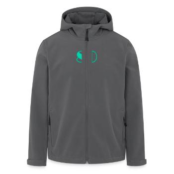 80. 80 YEARS. 80TH ANNIVERSARY. 80 YEARS ANNIVERSARY - Men’s Recycled Softshell Jacket by Stanley/Stella - anthracite - Front - AI Model Male 185 light (185cm)