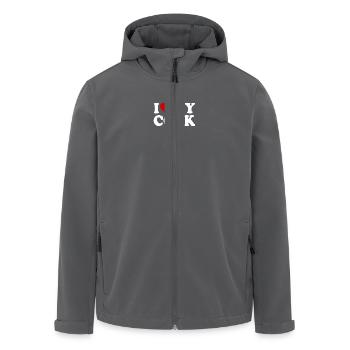 I love my cock - Recycelte Männer Softshell-Jacke von Stanley/Stella - Anthrazit - Vorne - AI Model Male 185 light (185cm)