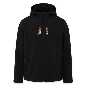 10 Years Old 10th Birthday Kids Girl Cute Rainbow - Men’s Recycled Softshell Jacket by Stanley/Stella - black - Front - AI Model Male 185 light (185cm)
