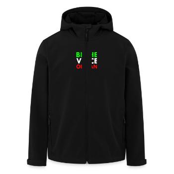 Be the voice of iran - Recycelte Männer Softshell-Jacke von Stanley/Stella - Schwarz - Vorne - AI Model Male 185 light (185cm)