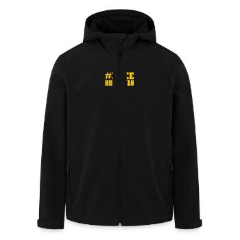 Free Kurdistan - Veste softshell homme en polyester recyclé Stanley/Stella - noir - Devant - AI Model Male 185 light (185cm)
