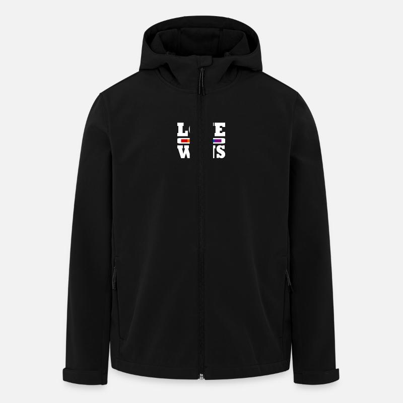 Love wins - Men’s Recycled Softshell Jacket by Stanley/Stella - black