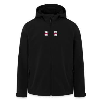 bräutigam des jahres - Recycelte Männer Softshell-Jacke von Stanley/Stella - Schwarz - Vorne - AI Model Male 185 light (185cm)