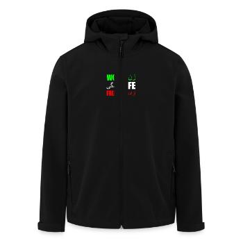 Women life freedom iran - Recycelte Männer Softshell-Jacke von Stanley/Stella - Schwarz - Vorne - AI Model Male 185 light (185cm)