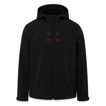 Women life freedom - Recycelte Männer Softshell-Jacke von Stanley/Stella - Schwarz - Vorne - AI Model Male 185 light (185cm)