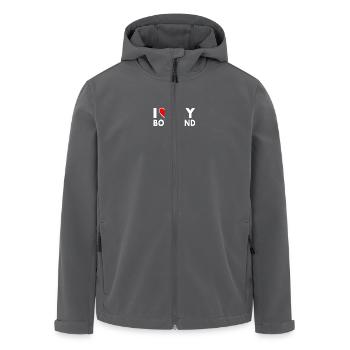I love my boyfriend - Recycelte Männer Softshell-Jacke von Stanley/Stella - Anthrazit - Vorne - AI Model Male 185 light (185cm)