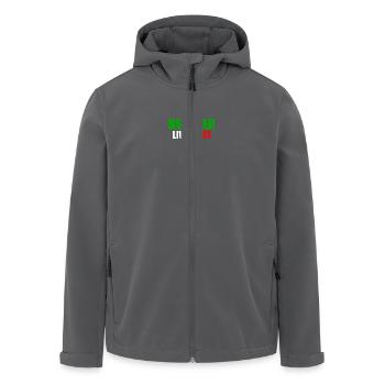 LA FEMME VIT LA LIBERTÉ - Veste softshell homme en polyester recyclé Stanley/Stella - noir - Devant - AI Model Male 185 light (185cm)
