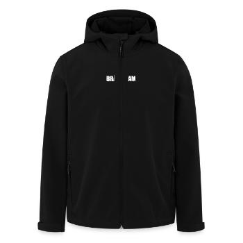 bräutigam - Recycelte Männer Softshell-Jacke von Stanley/Stella - Schwarz - Vorne - AI Model Male 185 light (185cm)