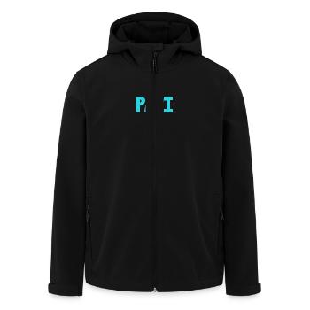 PAPY. FÊTE DES PÈRES. BONNE FÊTE PAPY. JE T'AIME. - Veste softshell homme en polyester recyclé Stanley/Stella - noir - Devant - AI Model Male 185 light (185cm)
