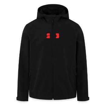 20. 20 ANS. 20e ANNIVERSAIRE. ANNIVERSAIRE 20 ANS. - Veste softshell homme en polyester recyclé Stanley/Stella - noir - Devant - AI Model Male 185 light (185cm)