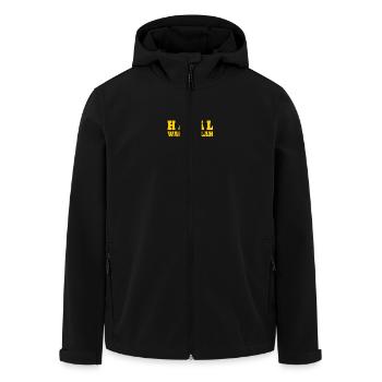 Halal walah bilah - Recycelte Männer Softshell-Jacke von Stanley/Stella - Schwarz - Vorne - AI Model Male 185 light (185cm)