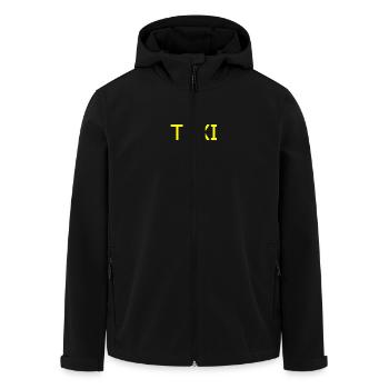 Taxi - Veste softshell homme en polyester recyclé Stanley/Stella - noir - Devant - AI Model Male 185 light (185cm)