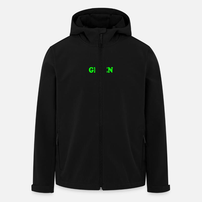 Green - Men’s Recycled Softshell Jacket by Stanley/Stella - black
