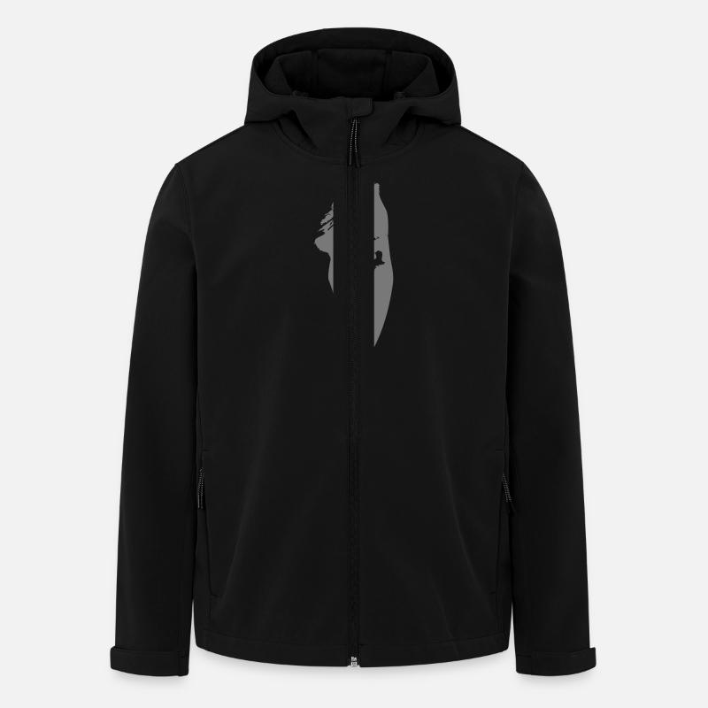 Half Face - Men’s Recycled Softshell Jacket by Stanley/Stella - black