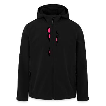 Foot Reflex - Recycelte Männer Softshell-Jacke von Stanley/Stella - Schwarz - Vorne - AI Model Male 185 light (185cm)