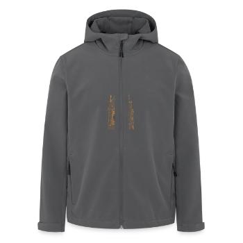 Big Ben Bell Tower in London - Men’s Recycled Softshell Jacket by Stanley/Stella - black - Front - AI Model Male 185 light (185cm)