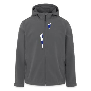 Israël - Men’s Recycled Softshell Jacket by Stanley/Stella - anthracite - Front - AI Model Male 185 light (185cm)