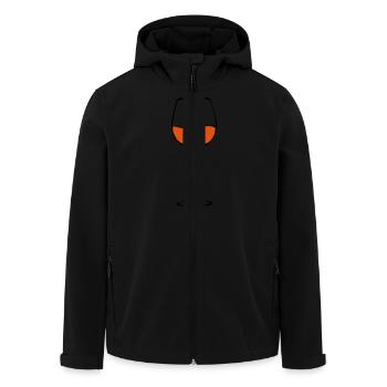 rotwein glas - Recycelte Männer Softshell-Jacke von Stanley/Stella - Schwarz - Vorne - AI Model Male 185 light (185cm)
