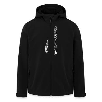 Chat chat chaton - Veste softshell homme en polyester recyclé Stanley/Stella - noir - Devant - AI Model Male 185 light (185cm)
