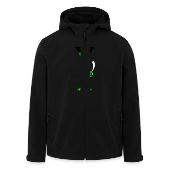 Alien Pirate Capitaine Casquette Drôle Alien - Veste softshell homme en polyester recyclé Stanley/Stella - noir - Devant - AI Model Male 185 light (185cm)