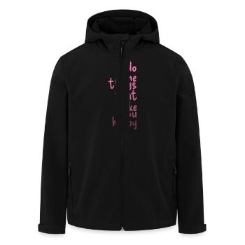 Faites les choses qui vous rendent heureux - Veste softshell homme en polyester recyclé Stanley/Stella - noir - Devant - AI Model Male 185 light (185cm)