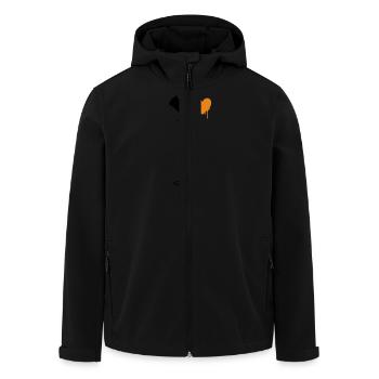 airbrushherz_2f - Recycelte Männer Softshell-Jacke von Stanley/Stella - Schwarz - Vorne - AI Model Male 185 light (185cm)