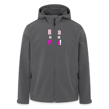 Rosa ist nicht Pink - Recycelte Männer Softshell-Jacke von Stanley/Stella - Schwarz - Vorne - AI Model Male 185 light (185cm)