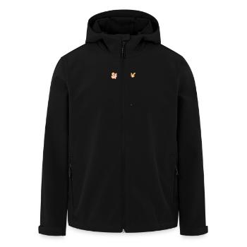 Spargel - Recycelte Männer Softshell-Jacke von Stanley/Stella - Schwarz - Vorne - AI Model Male 185 light (185cm)