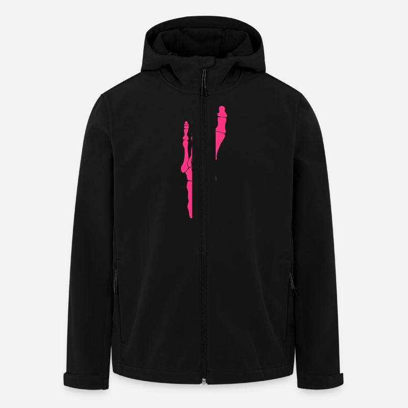 pied foot squelette 2411 - Veste softshell homme en polyester recyclé Stanley/Stella - noir