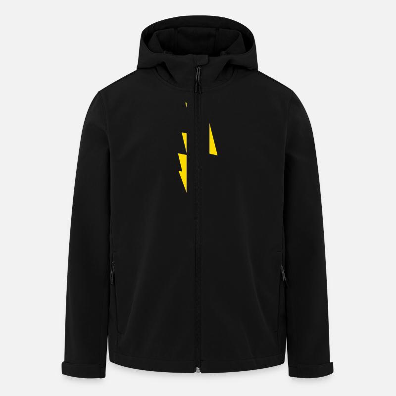 éclair - Veste softshell homme en polyester recyclé Stanley/Stella - noir