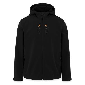 file 00000000dee86246a862420e5d260e69 - Recycelte Männer Softshell-Jacke von Stanley/Stella - Schwarz - Vorne - AI Model Male 185 light (185cm)