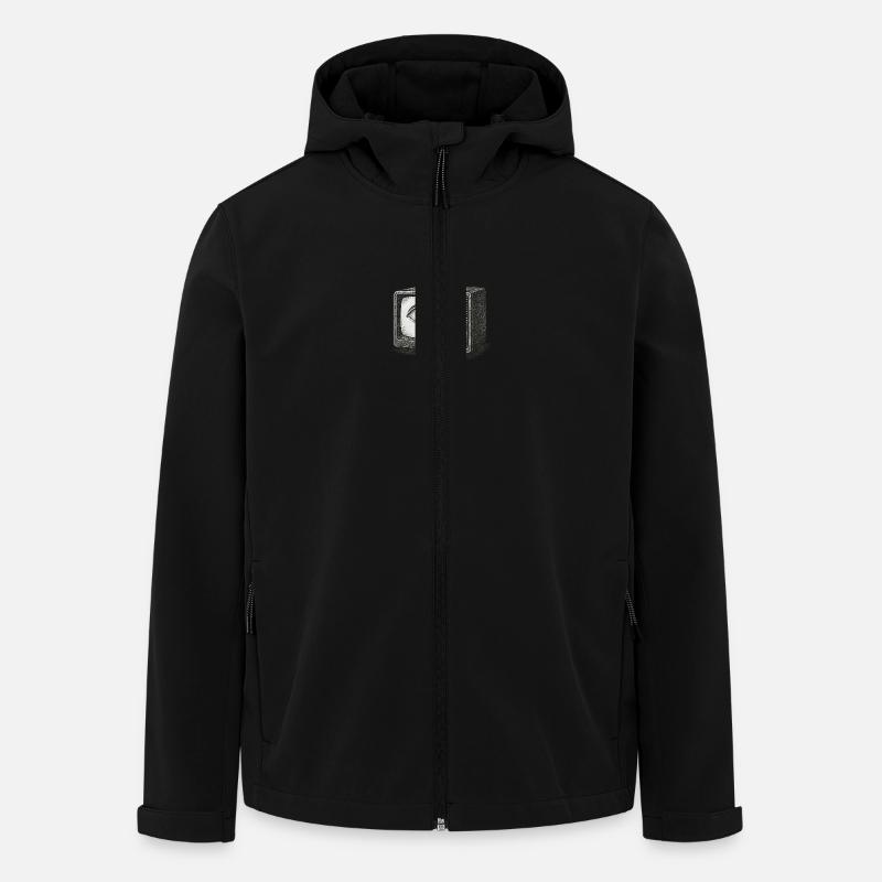 La larme cathodique - Veste softshell homme en polyester recyclé Stanley/Stella - noir