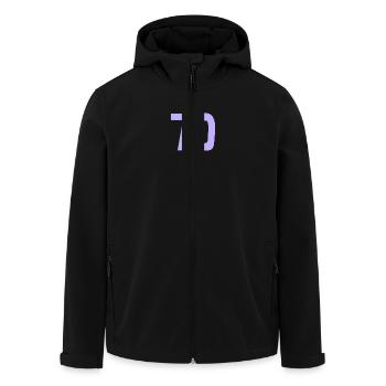 HAPPY BIRTHDAY. HAPPY BIRTHDAY. ANNIVERSARY. - Men’s Recycled Softshell Jacket by Stanley/Stella - black - Front - AI Model Male 185 light (185cm)