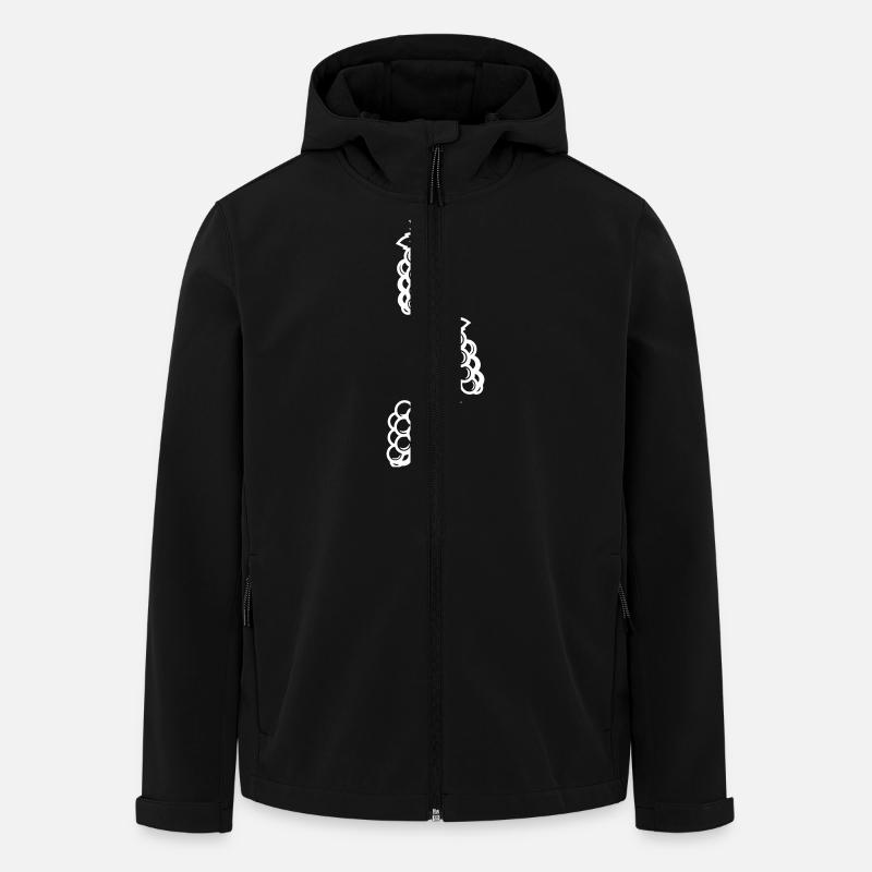 Grapes Symbol Grapes - Men’s Recycled Softshell Jacket by Stanley/Stella - black