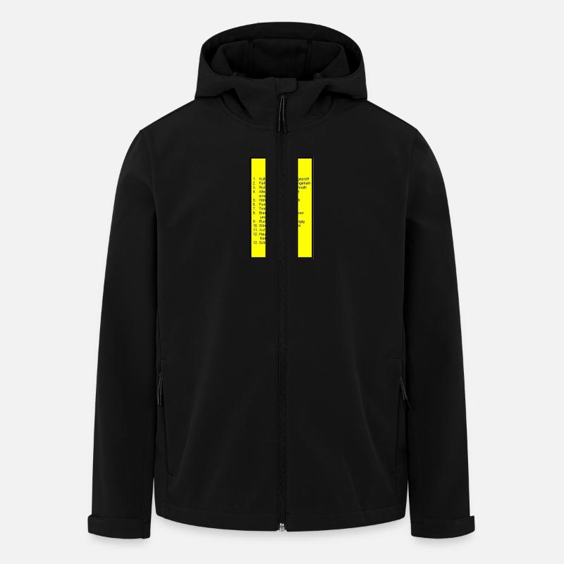 Checkliste Segelflugzeug - Recycelte Männer Softshell-Jacke von Stanley/Stella - Schwarz