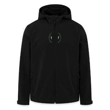 Natur - Recycelte Männer Softshell-Jacke von Stanley/Stella - Schwarz - Vorne - AI Model Male 185 light (185cm)