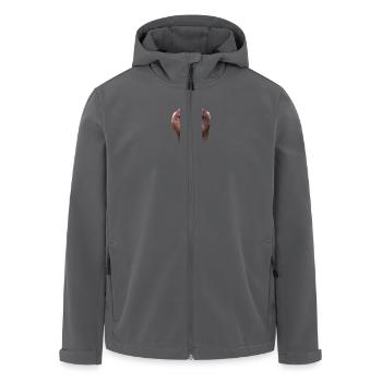 nasal monkey am431 - Men’s Recycled Softshell Jacket by Stanley/Stella - black - Front - AI Model Male 185 light (185cm)
