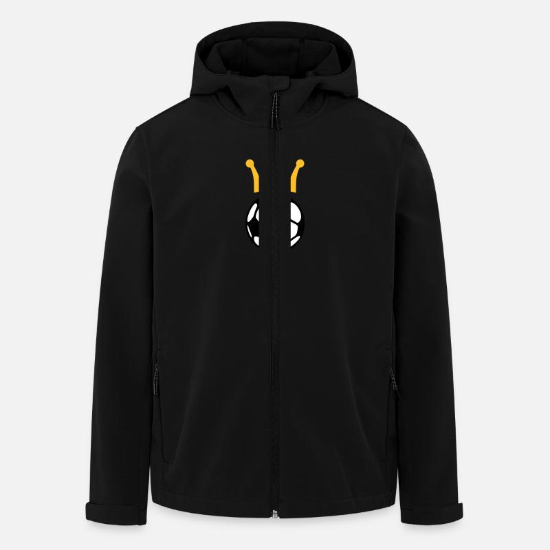 KÖNIG FUSSBALL - Recycelte Männer Softshell-Jacke von Stanley/Stella - Schwarz